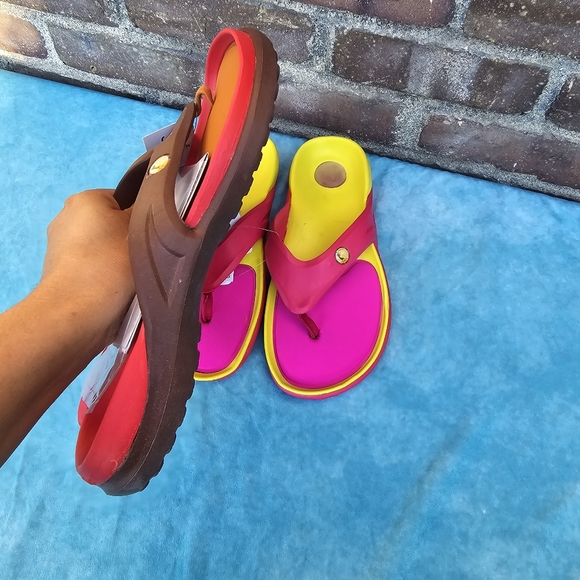 Bundle Hawaiian Jellys Slide Flip Flops Flat Sandals Women's Sz 8 - Picture 6 of 7